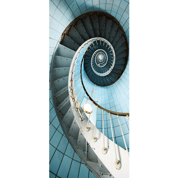 Spiral Staircase Door Mural-Abstract-Eazywallz