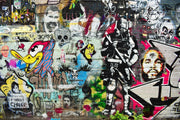 Street Stencil Graffiti Wall Mural-Urban,Textures,Modern Graphics-Eazywallz