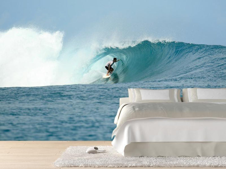 Surfer in barrel Wall Mural-Sports-Eazywallz