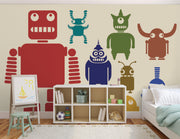 Team Robot Wallpaper Mural