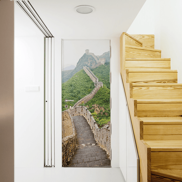 The Great Wall Door Mural-Buildings & Landmarks-Eazywallz