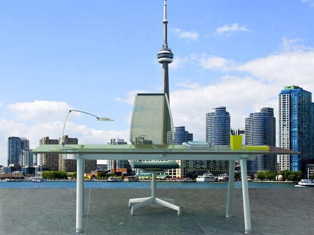 Toronto harbor skyline Wall Mural-Buildings & Landmarks,Cityscapes-Eazywallz