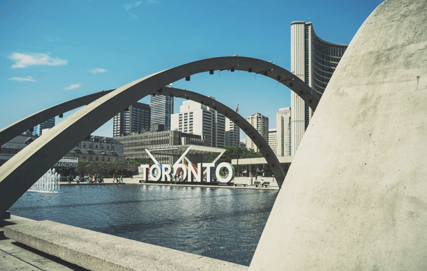 Toronto Scene Wall Mural-Buildings & Landmarks,Cityscapes-Eazywallz