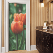 Tulip Flower Door Mural-Florals,Macro-Eazywallz