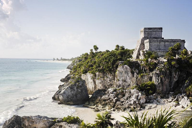 Tulum Temple, Mexico Wall Mural-Buildings & Landmarks,Landscapes & Nature,Tropical & Beach-Eazywallz