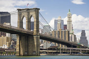 View of Brooklyn bridge and Manhattan Wall Mural-Cityscapes,Featured Category-Eazywallz