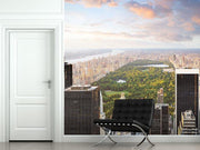 View of Central Park Wall Mural-Buildings & Landmarks,Cityscapes,Featured Category-Eazywallz
