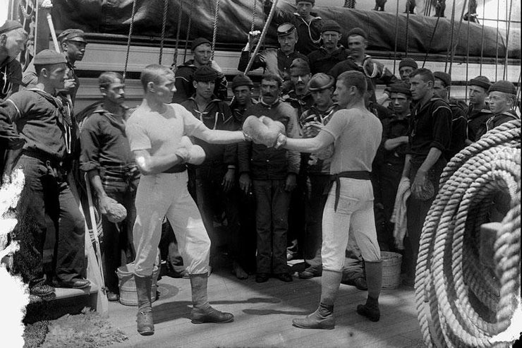 Vintage Boxing Match Wall Mural-Sports-Eazywallz