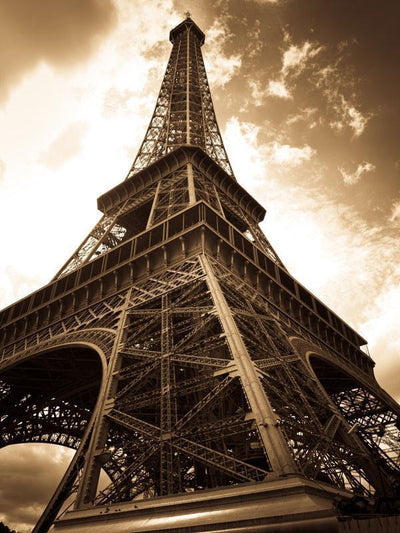 Vintage Eiffel Tower Wall Mural-Buildings & Landmarks,Vintage-Eazywallz