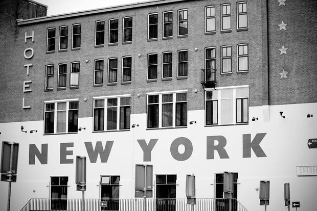 Vintage Hotel in NYC Wall Mural-Cityscapes-Eazywallz