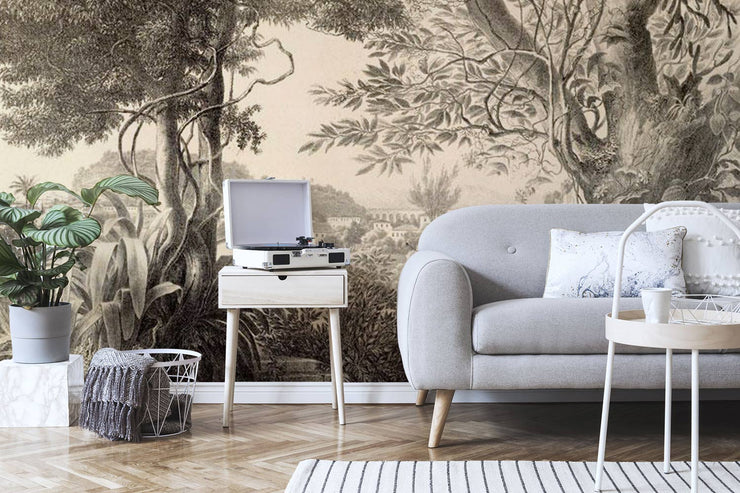 Vintage Jungle Wallpaper Mural 2