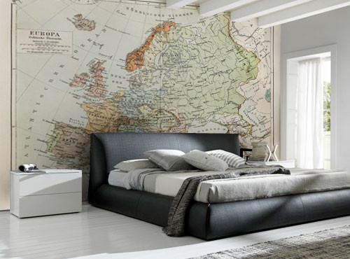 Vintage Map of Europe Wall Mural-Maps-Eazywallz
