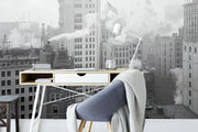 Vintage New York City Mural Wallpaper-Cityscapes-Eazywallz