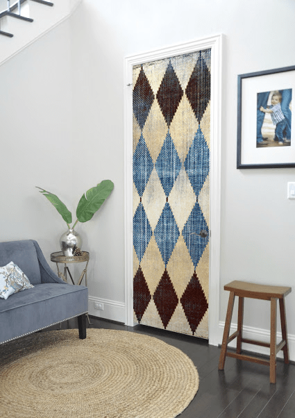 Vintage Shabby Pattern Door Mural-Textures-Eazywallz