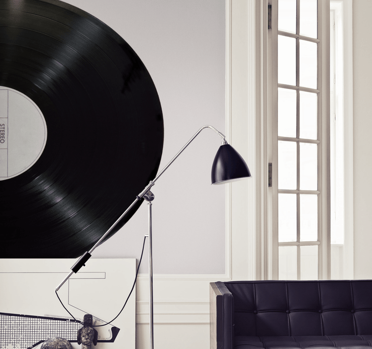 Vinyl Record Wall Mural-Arts,Black & White,Macro-Eazywallz