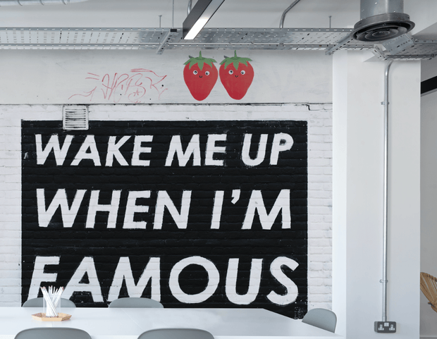 Wake Me Up When I'm Famous Wall Mural-Urban-Eazywallz