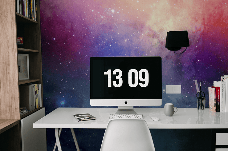 Water Color Galaxy Wall Mural-Space-Eazywallz