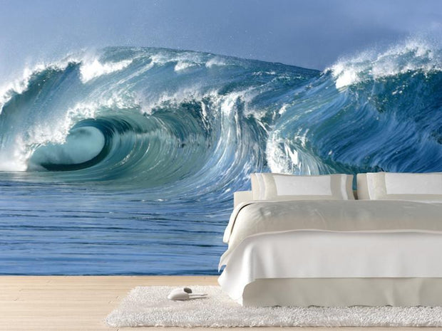 Wave Wall Mural-Landscapes & Nature,Sports-Eazywallz