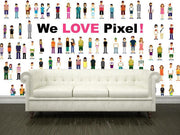 We love pixel! Wall Mural-Urban,Modern Graphics-Eazywallz