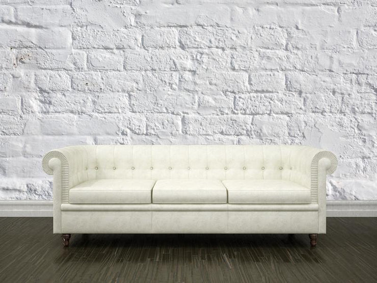 White-painted brick wall Wall Mural-Textures-Eazywallz