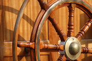 Wooden rudder in a ship Wall Mural-Sports-Eazywallz