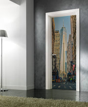 World Trade Center Door Mural-Buildings & Landmarks,Cityscapes-Eazywallz