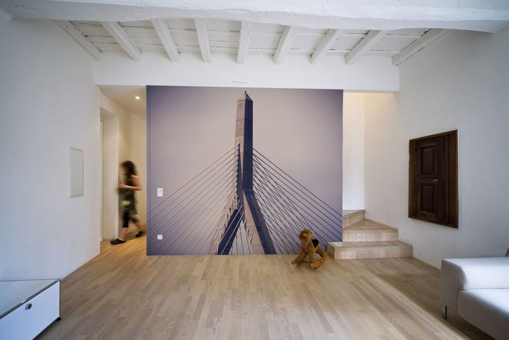 Zakim Bridge in Boston Wall Mural-Buildings & Landmarks,Cityscapes,Urban-Eazywallz