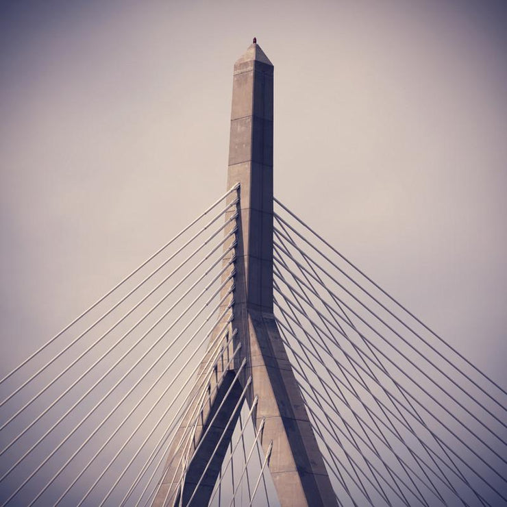 Zakim Bridge in Boston Wall Mural-Buildings & Landmarks,Cityscapes,Urban-Eazywallz